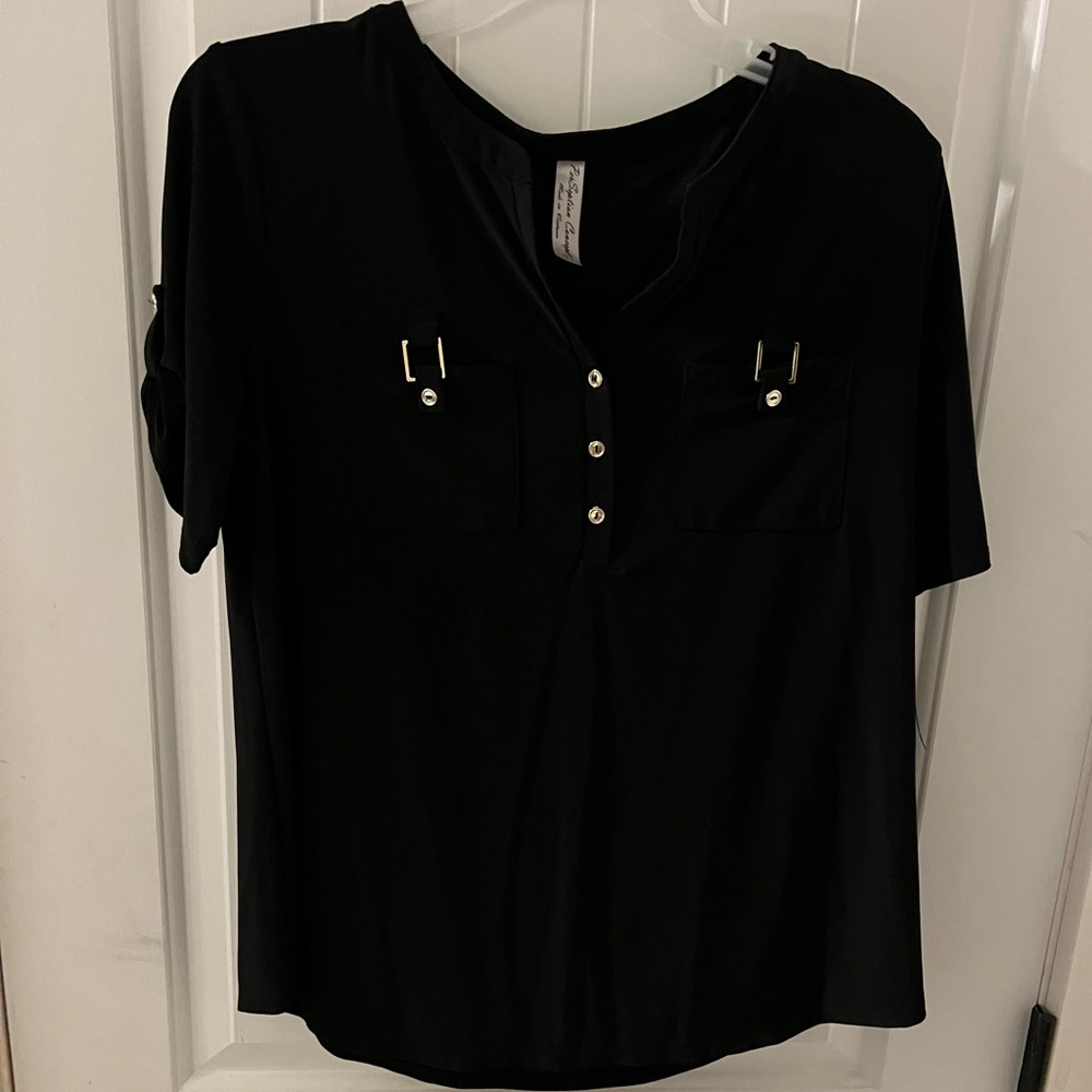 Black top with cute little metal features